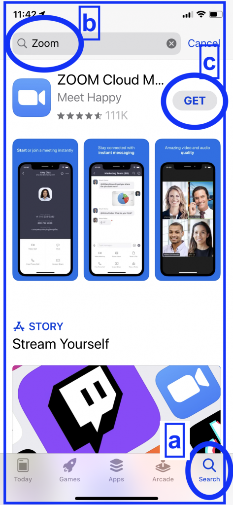 how to install zoom on my iphone